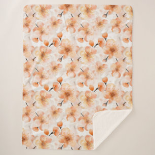 Orangene Glaubensblumen Sherpadecke