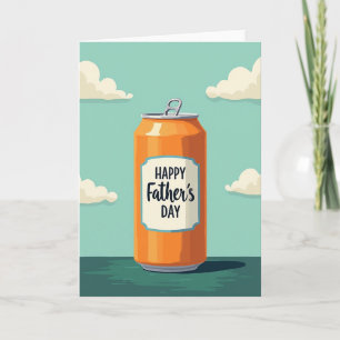 Orangene Karte zum Vatertag
