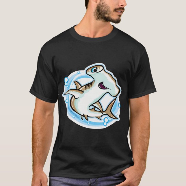 Orangene Katze geht angeln T-Shirt (Vorderseite)