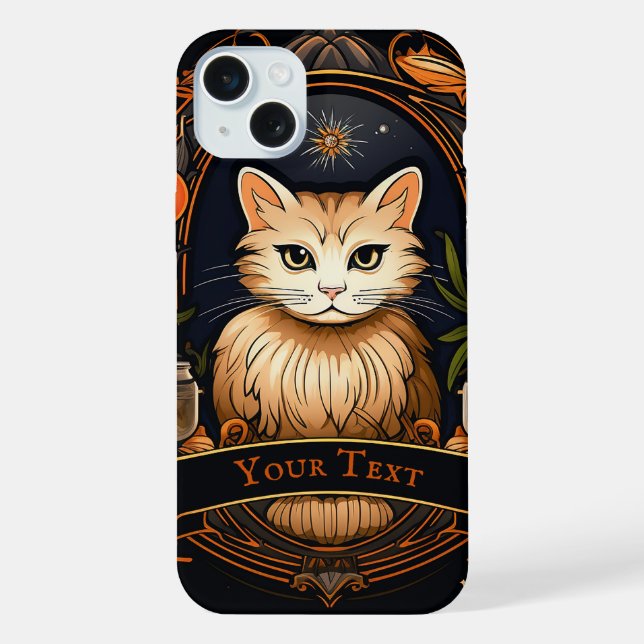 Orangene Katze iPhone Hülle (Rückseite)