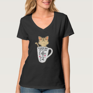 Orangene Katze Kaffeetasse Katze T-Shirt