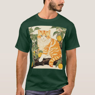 Orangene Katze T-Shirt