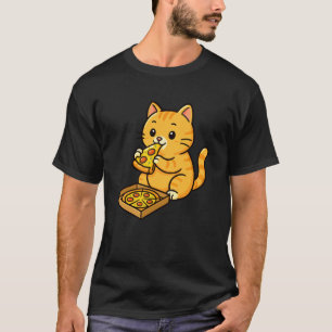 Orangene Katze Tierliebhaber Pizza Zoo Mutter Vate T-Shirt