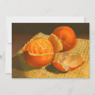 Orangene Kunst Einladung