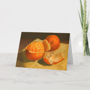 Orangene Kunst Karte