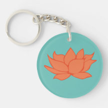 Orangene Lotusblume