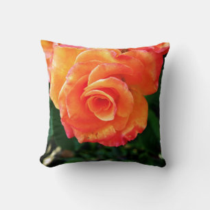 Orangene Rose Kissen