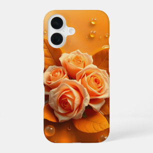 Orangene Rosen mit warmem Schimmer iPhone-Hülle iPhone 16 Hülle