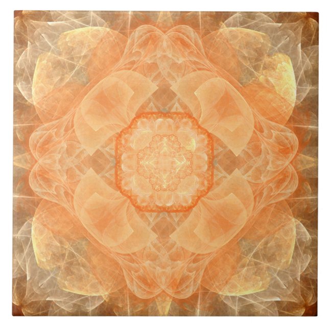 Orangene Spitzenkeramikfliese Fliese (Vorderseite)