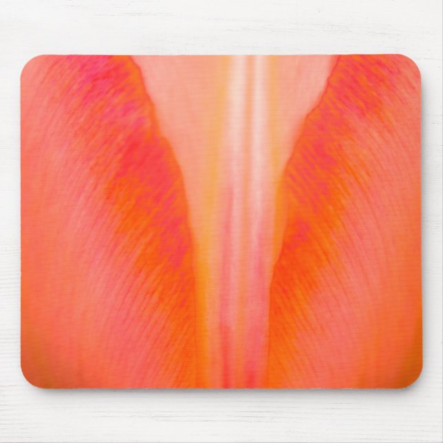 Orangene Tulpe Mousepad (Vorne)
