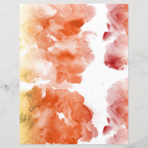 Orangene Wasserfarbflecken weiches Pastell-Schmalz