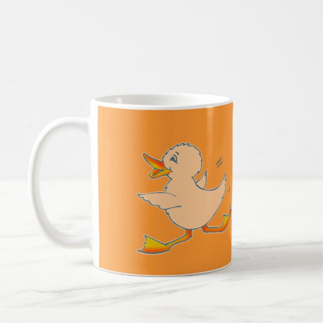 Orangenente-Tasse Tasse (Links)