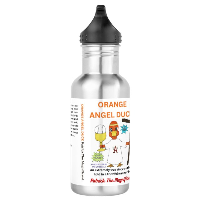 Orangener Engel Enten Wasserflasche (Rechts)