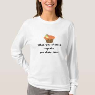 Orangener Frucht-Cupcake T-Shirt