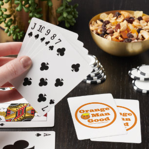 Orangener Mann GUT      Spielkarten