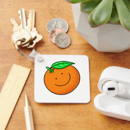 Orangener Schimmer Schlüsselanhänger
