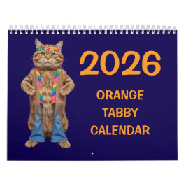 Orangener Tabby-Kalender Kalender