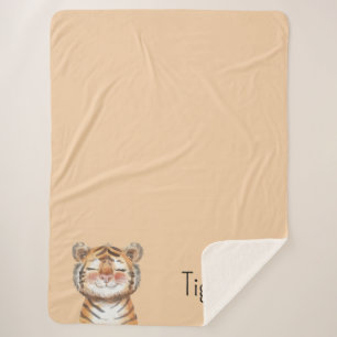Orangener Tiger Sherpadecke