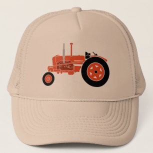 Orangener Traktorhut Truckerkappe