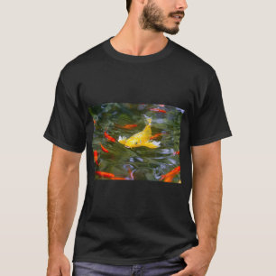 Orangener und gelber Koi T-Shirt