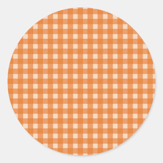 Orangenfarben Runder Aufkleber (Vorderseite)