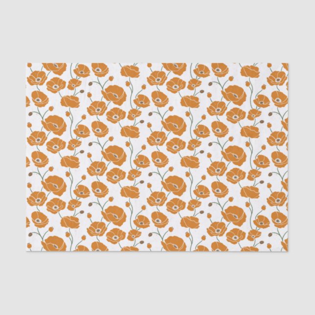 Orangenfeld Seidenpapier (Vorderseite)