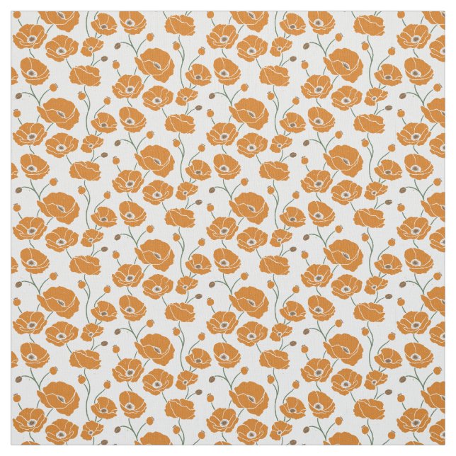 Orangenfeld Stoff (Muster)