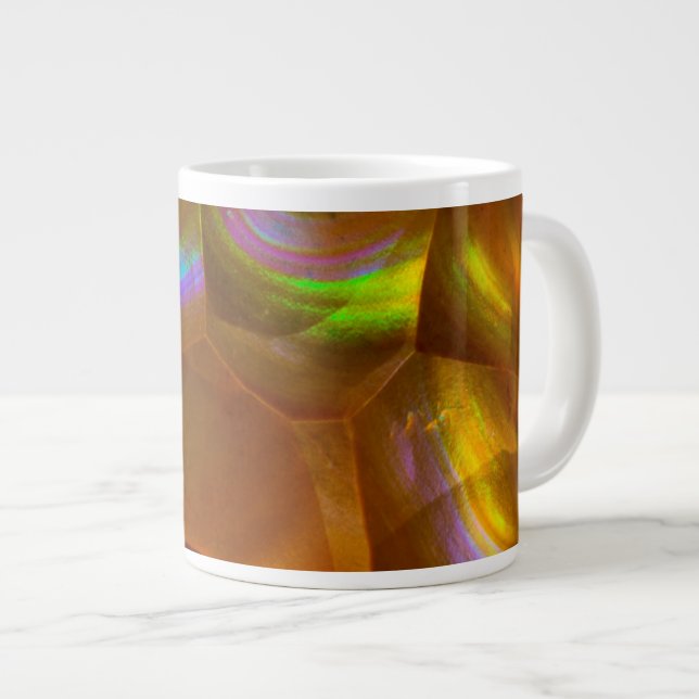Orangenfeueropal Jumbo-Tasse (Vorderseite Rechts)