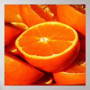Orangenfotografie Poster
