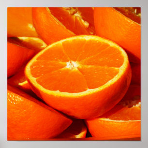Orangenfotografie Poster
