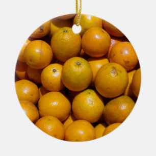 Orangenfrucht Florida Markt Orange Keramik Ornament