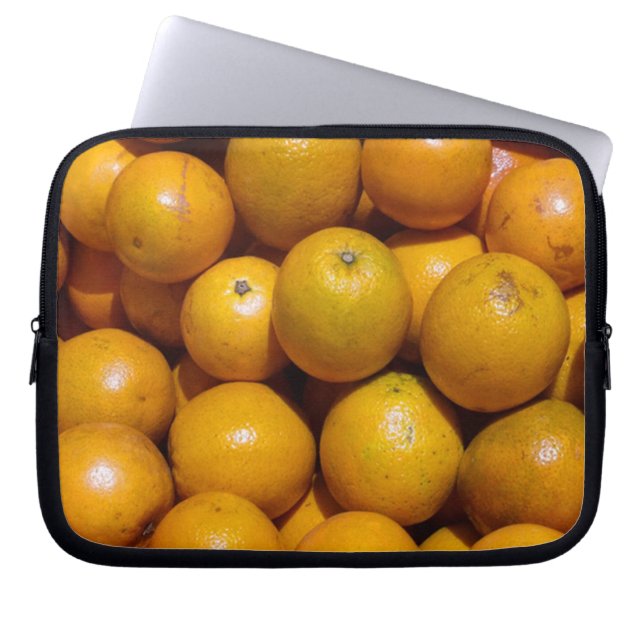 Orangenfrucht Florida Markt Orange Laptopschutzhülle (Vorderseite)