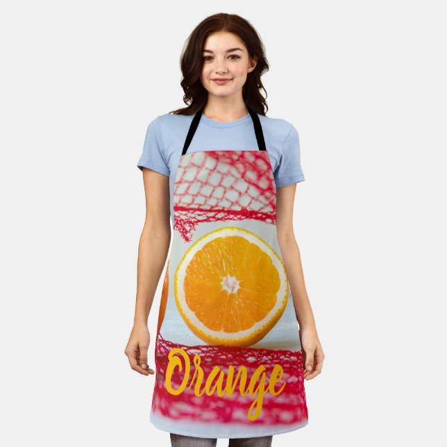 Orangenfrucht für vegane und vegeatriere schürze (Getragen)
