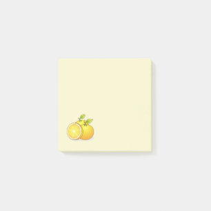 Orangenfrucht, niedlich post-it klebezettel