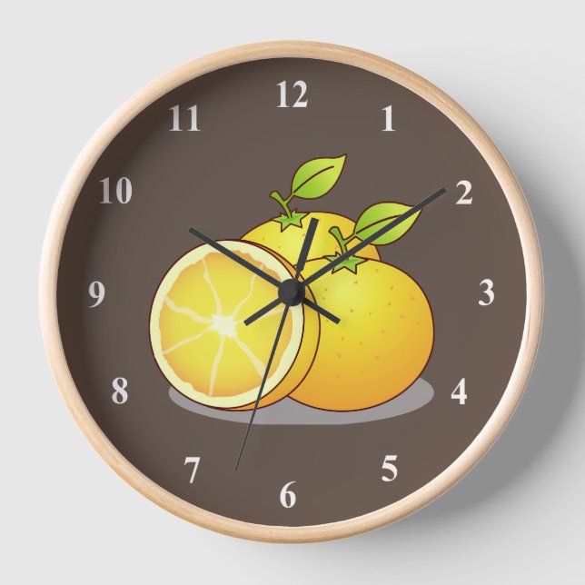 Orangenfrucht, niedlich uhr (Vorderseite)