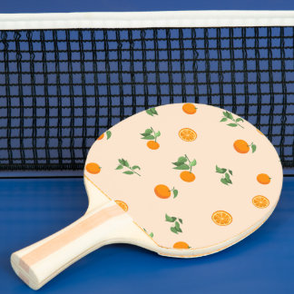 Orangenfrucht Zitrus klassisches Muster Tischtennis Schläger