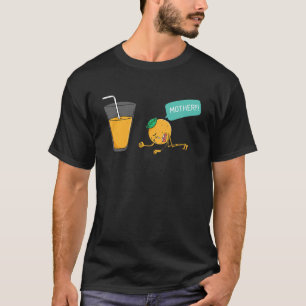 Orangenfrüchte mit Orangensaft T-Shirt