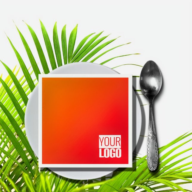 Orangengefälle Logo Servietten hinzufügen (Von Creator hochgeladen)