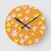 Orangengelb rosa Minimalistisch florales Botanisch