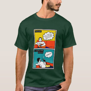 Orangengelber Honig Do Rugged Geek Comic T-Shirt