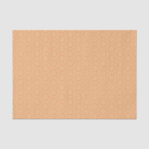Orangengelber Western Folk Floral Soft Geometric Seidenpapier