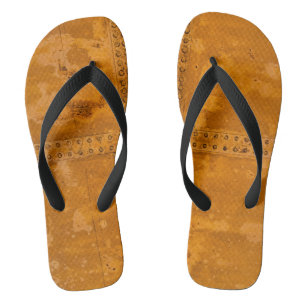 Orangengold Edelmetall Flip Flops