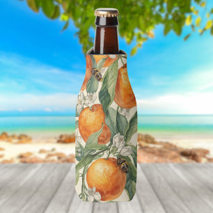 Orangenhain – Handgezeichnete Zitrusfrüchte Flaschenkühler