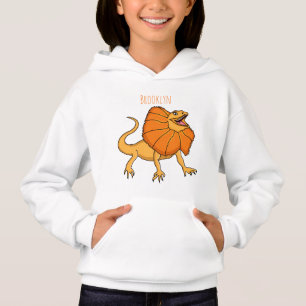 Orangenhals-Eidechsen-Cartoon Hoodie
