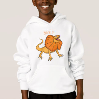 Orangenhals-Eidechsen-Cartoon Hoodie