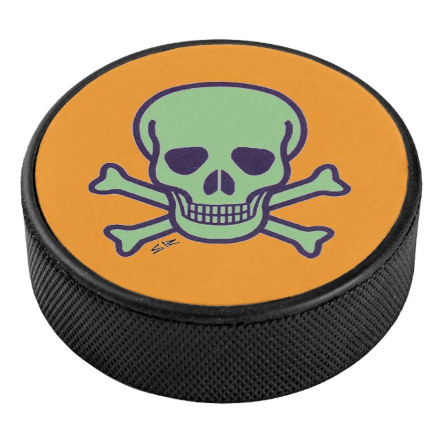 Orangenhockey-Puck Eishockey Puck (3/4)