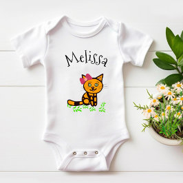 Orangenkatze Baby Strampler