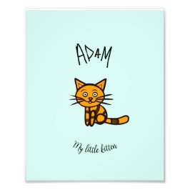 Orangenkatze Fotodruck