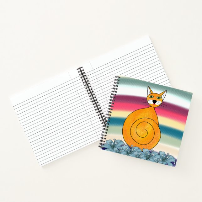 Orangenkatze Notizbuch (Innenseite)