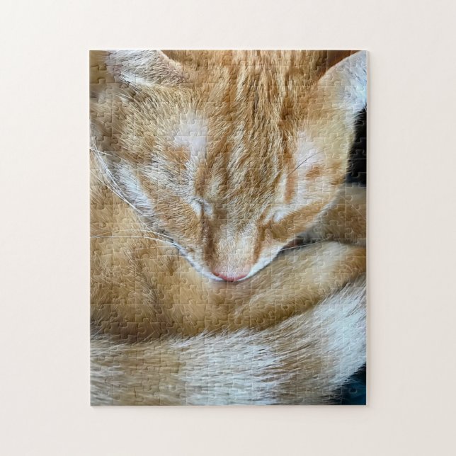 Orangenkatze Puzzle (Vertikal)